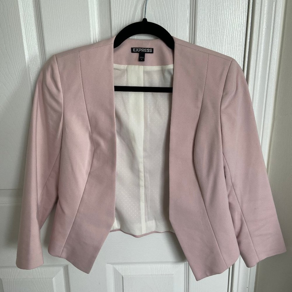 Express Pink Cutaway Blazer
